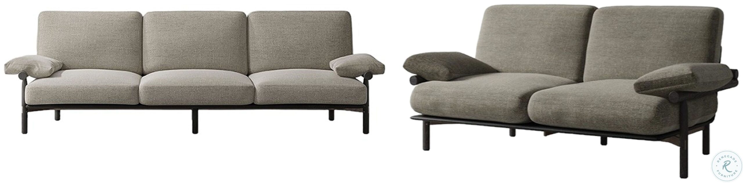 Stilt Omari Ink and Ebonized Sofa – Stylish and Luxurious