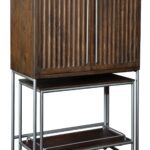 Elegant 695222 Medium Brown Wine and Bar Cabinet – Home Storage