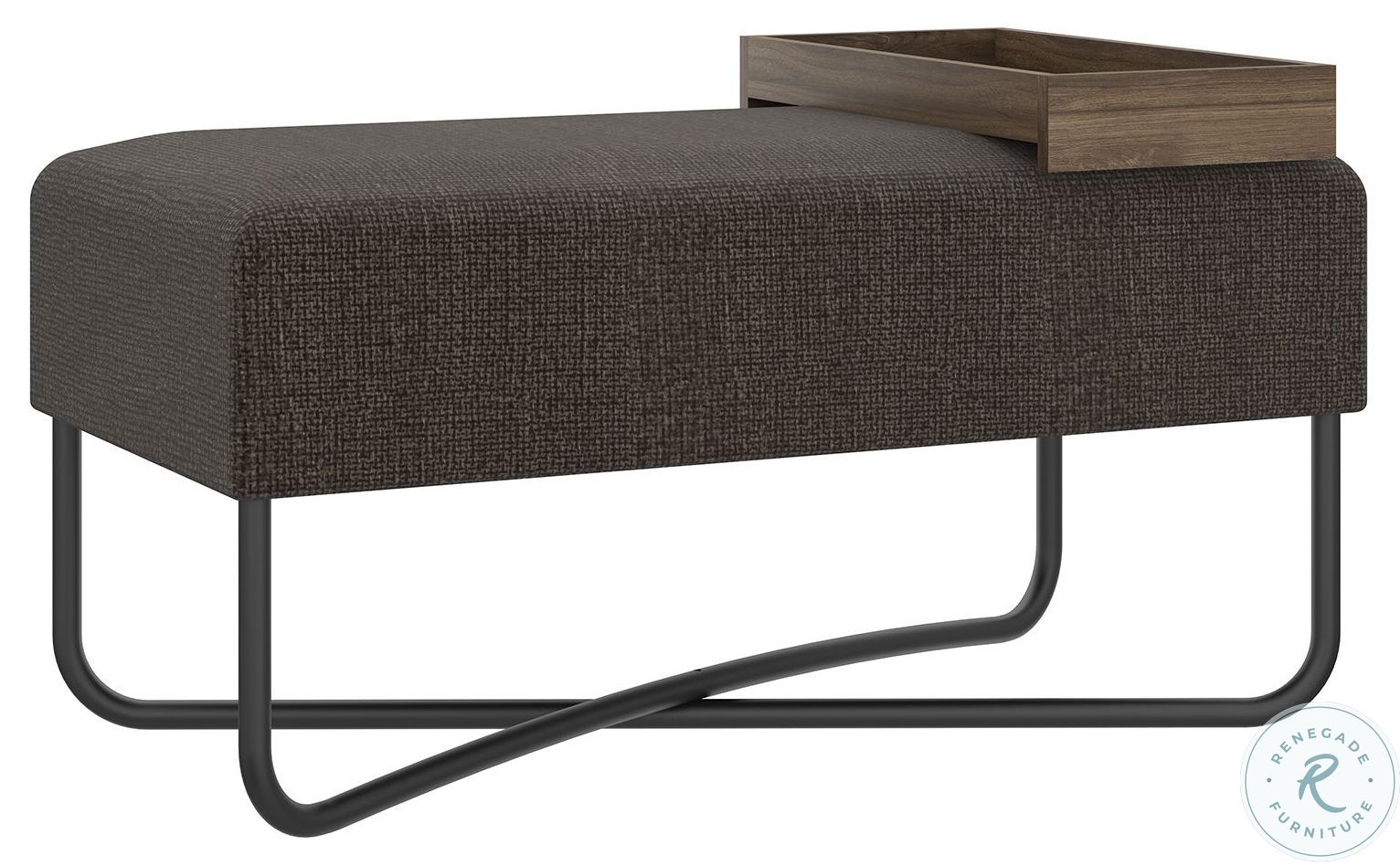 Ace Brown and Black 36″ Bench – Stylish and Versatile Seating