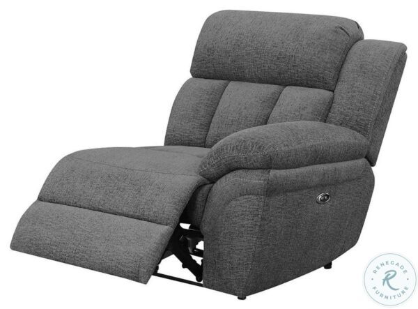 Bahrain Charcoal Power Reclining 3 Seater Home Theater10