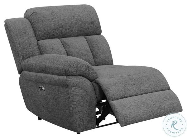 Bahrain Charcoal Power Reclining 3 Seater Home Theater4