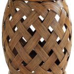Bali Hai Aged Chestnut Brown Hibiscus Round Accent Table – Stylish