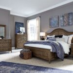 Bay Creek Toasted Nutmeg California King Arched Storage Bed