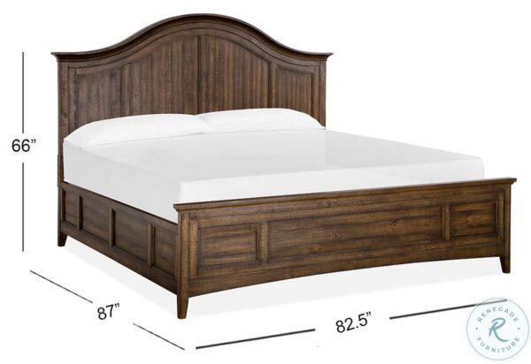 Bay Creek Toasted Nutmeg King Arched Bed3