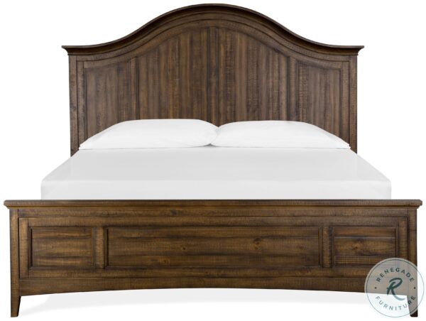 Bay Creek Toasted Nutmeg King Arched Bed4 scaled