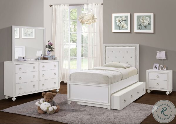 Bella White Drawer Nightstand2 scaled
