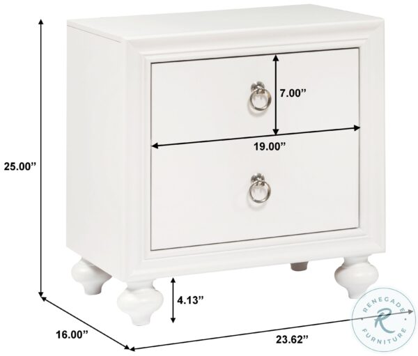Bella White Drawer Nightstand3 scaled