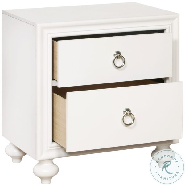 Bella White Drawer Nightstand4 scaled