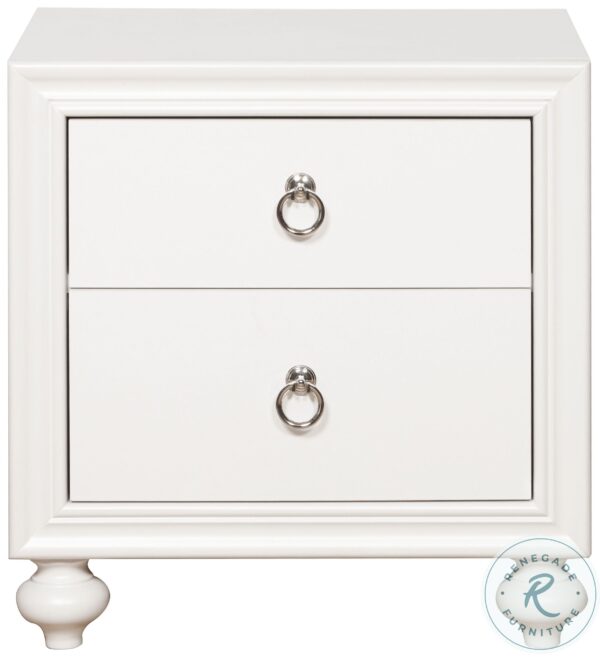 Bella White Drawer Nightstand5 scaled