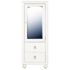 Bella White Drawer Wardrobe with Mirrored Door and Versatile Storage