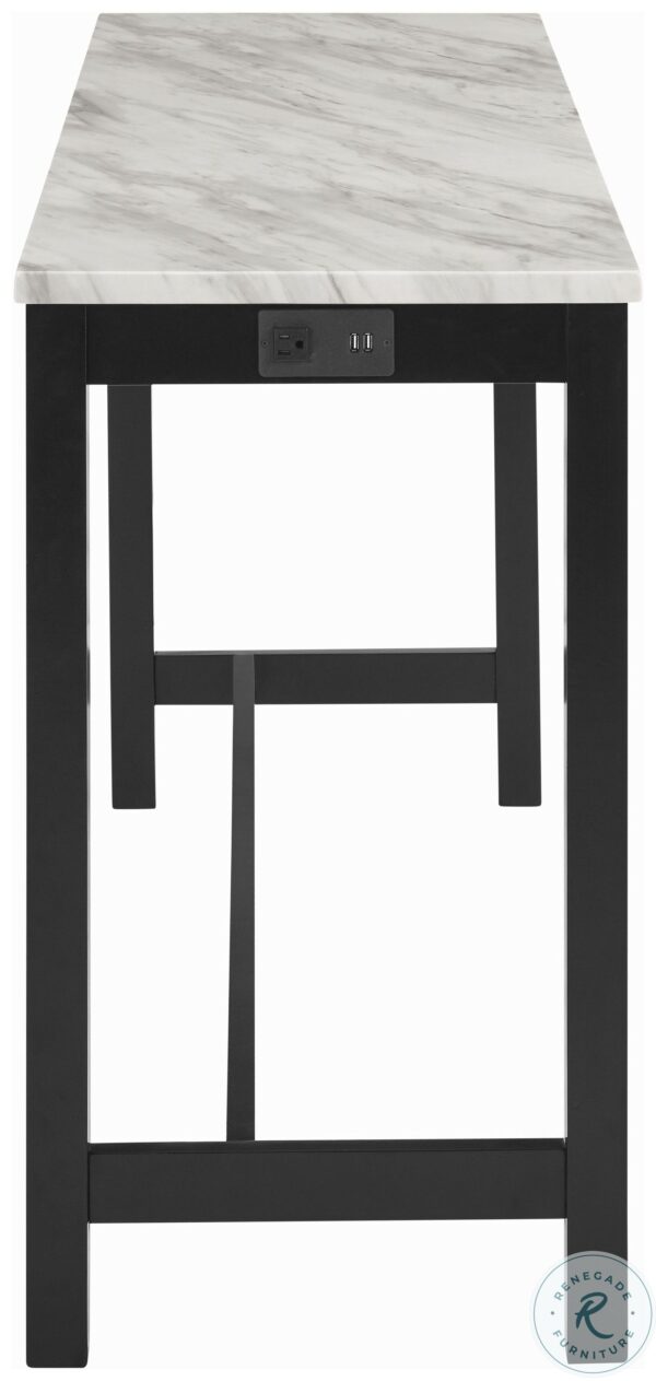 Celeste Espresso 4 Piece Theater Bar Table Set With Black Stools4 scaled