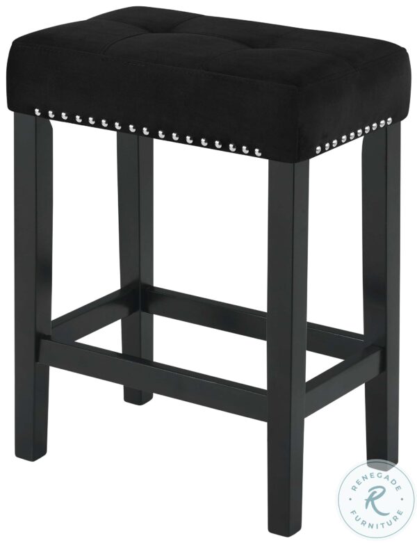Celeste Espresso 4 Piece Theater Bar Table Set With Black Stools6 scaled