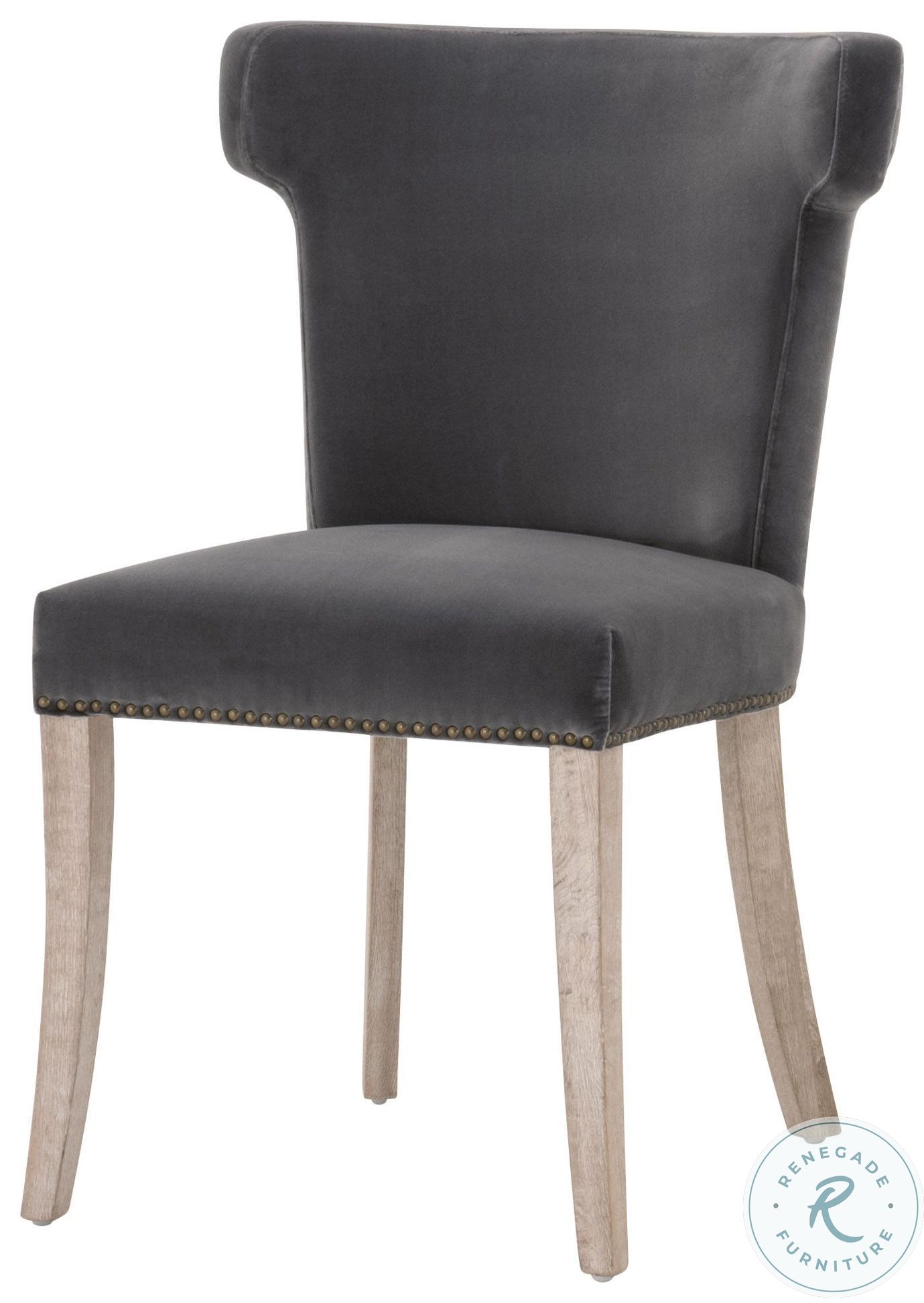 Celina Dark Dove Velvet Dining Chair