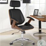 Century Black Faux Leather Adjustable Office Chair