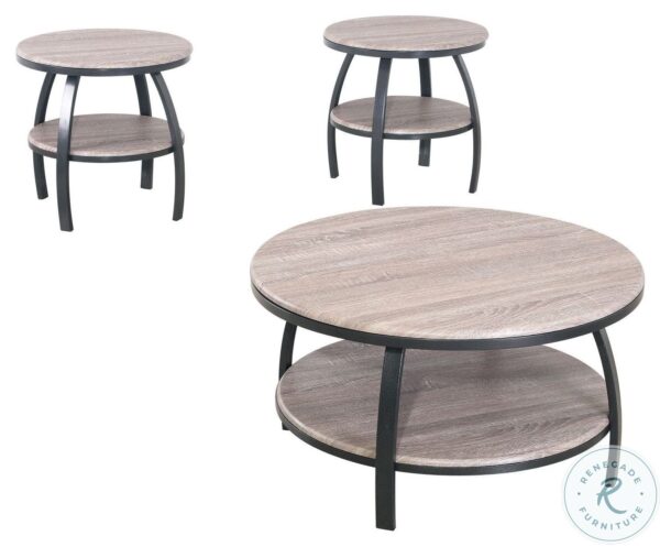 Curtis Barn Gray And Black Round End Table3