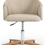 Edna Fedora Oatmeal Desk Chair – Stylish Ergonomic Office Seating