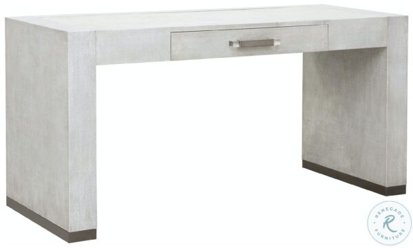 French Grey Linen Writing Desk 1 scaled
