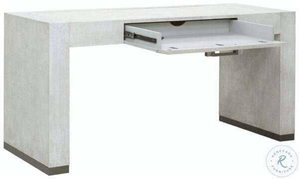 French Grey Linen Writing Desk4 1 scaled