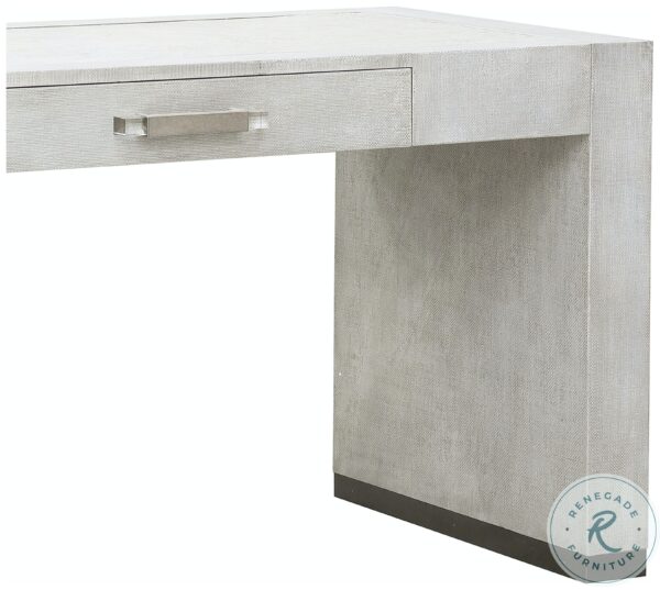 French Grey Linen Writing Desk7 1 scaled