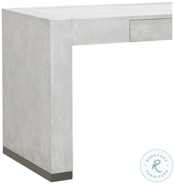 French Grey Linen Writing Desk8 1 scaled