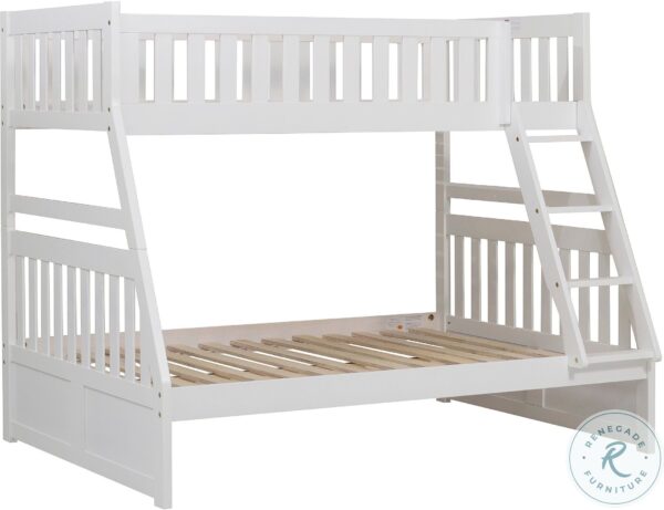 Galen White Twin Over Full Bunk Bed3