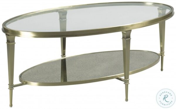 Galerie Champagne Oval Coffee Table