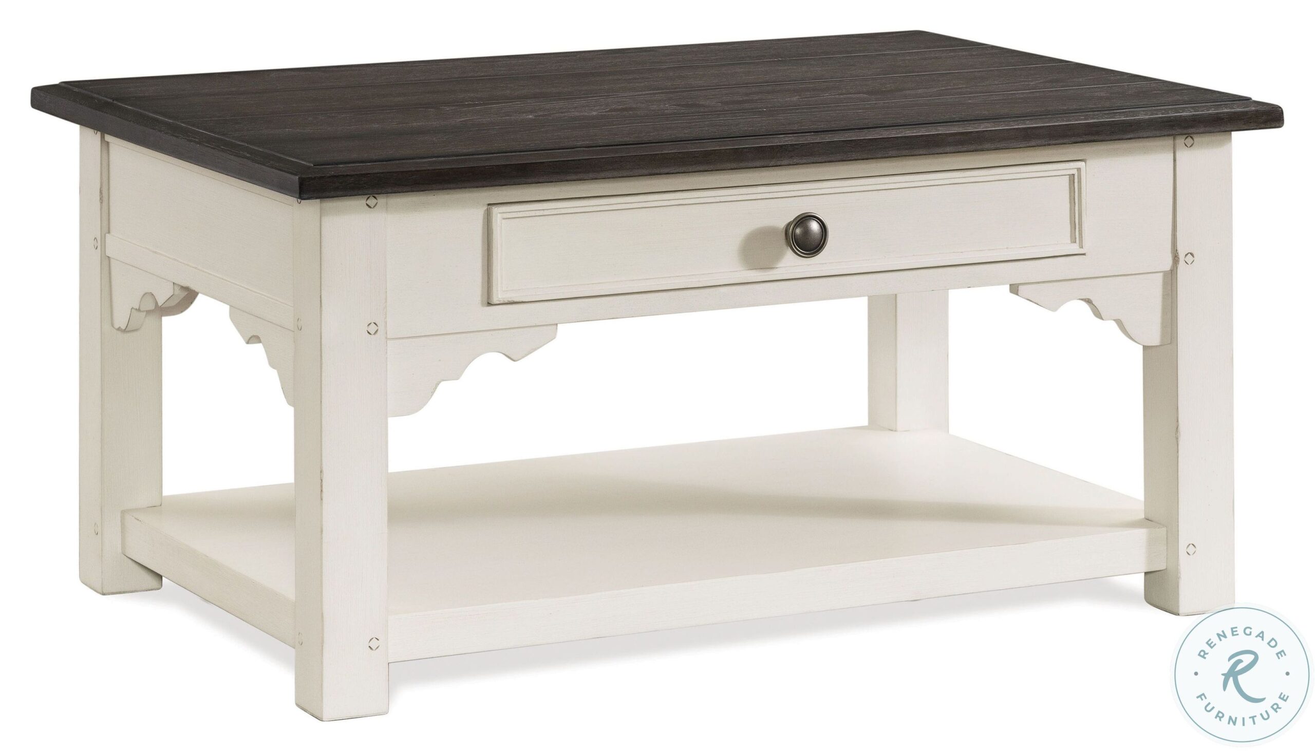 Grand Haven Feathered White And Rich Charcoal Small Cocktail Table1 scaled