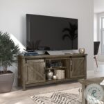 Isida Brown Oak 58″ TV Stand – Stylish and Functional Media Center
