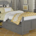 Lake House Stone Payton Twin Arch Poster Bed