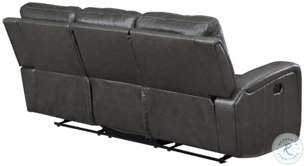 Linton Gray Leather Power Reclining Sofa Set with USB4 scaled