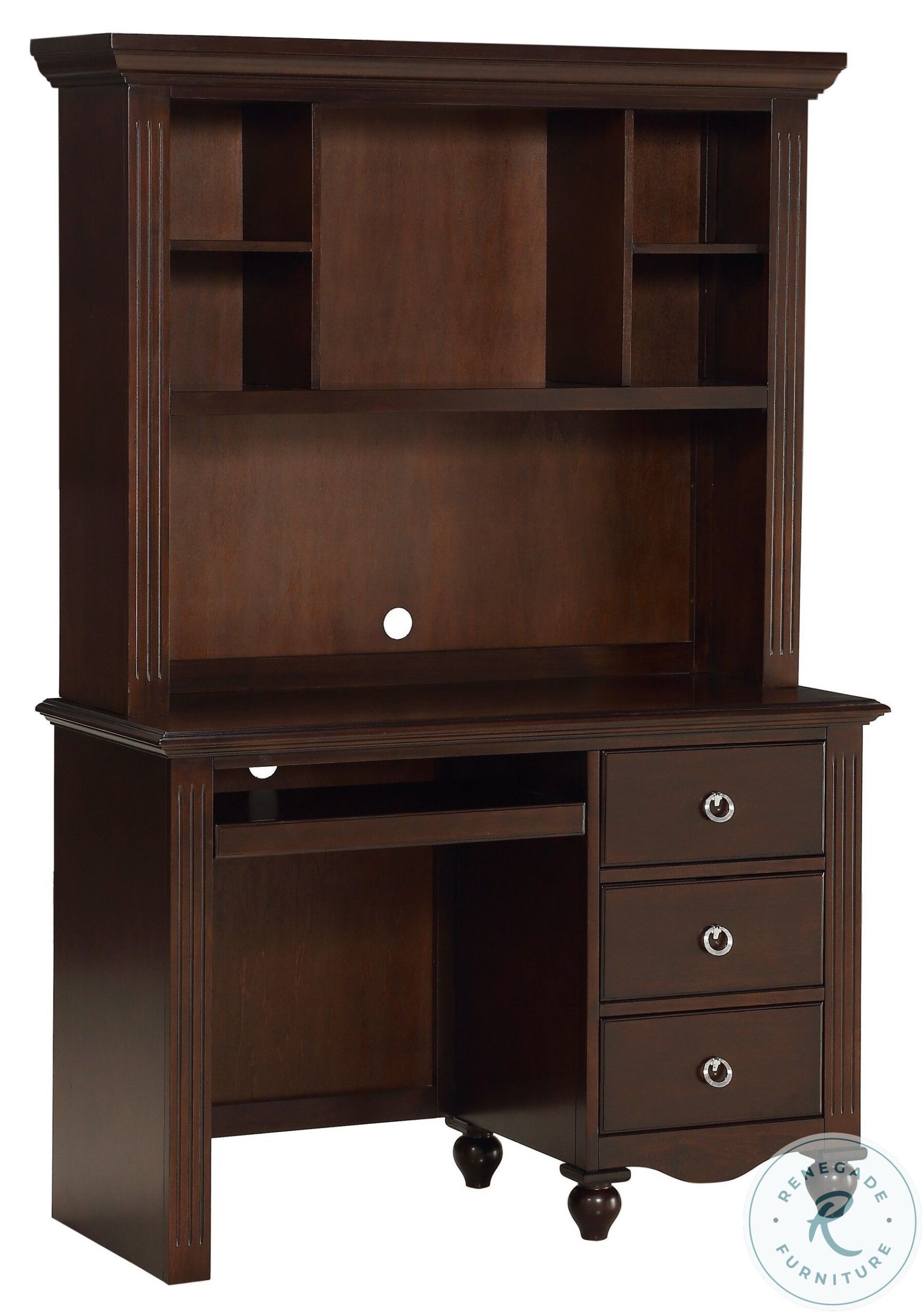 Meghan Espresso Writing Desk With Hutch1 1 scaled