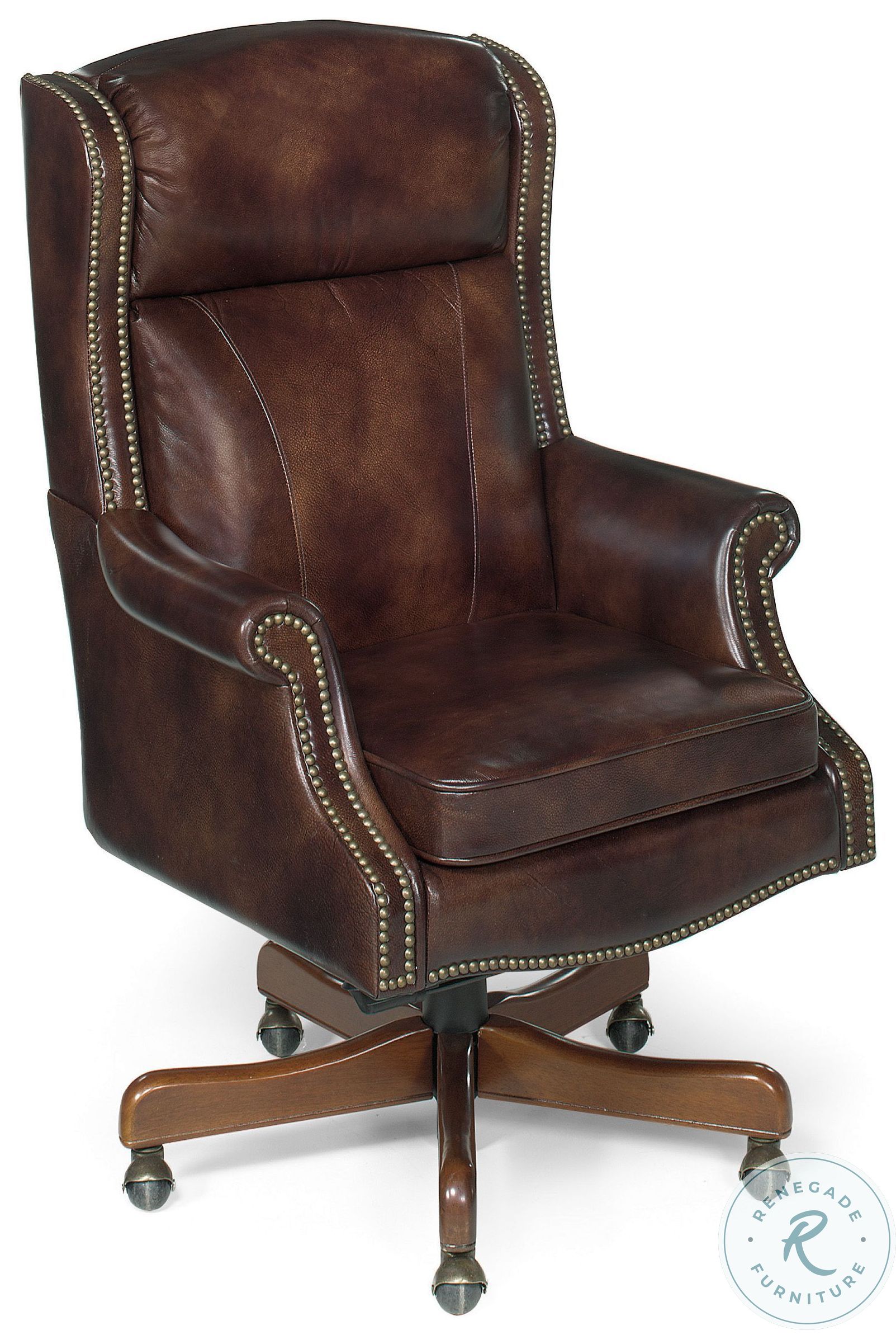 Merlin Warm Chestnut Executive Swivel Tilt Chair – Luxurious Comfort