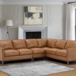 Newport Camel Sectional Sofa by Leather Italia