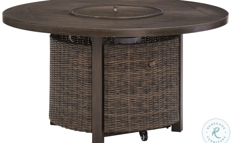 Paradise Trail Medium Brown Outdoor Round Fire Pit Table1 Copy 2