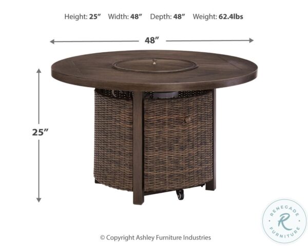 Paradise Trail Medium Brown Outdoor Round Fire Pit Table3 Copy 1