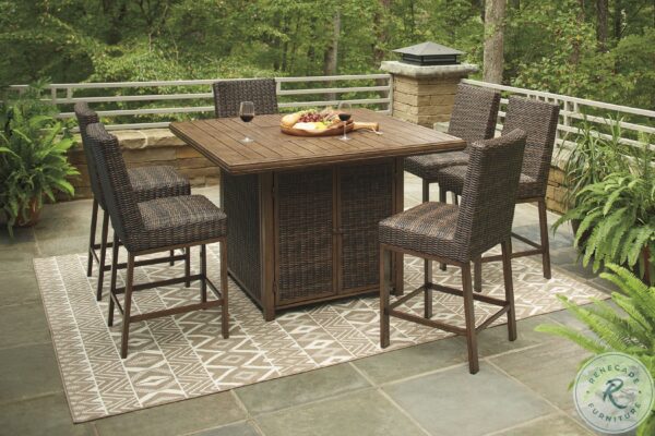 Paradise Trail Medium Brown Outdoor Square Bar Table with Fire Pit10 scaled