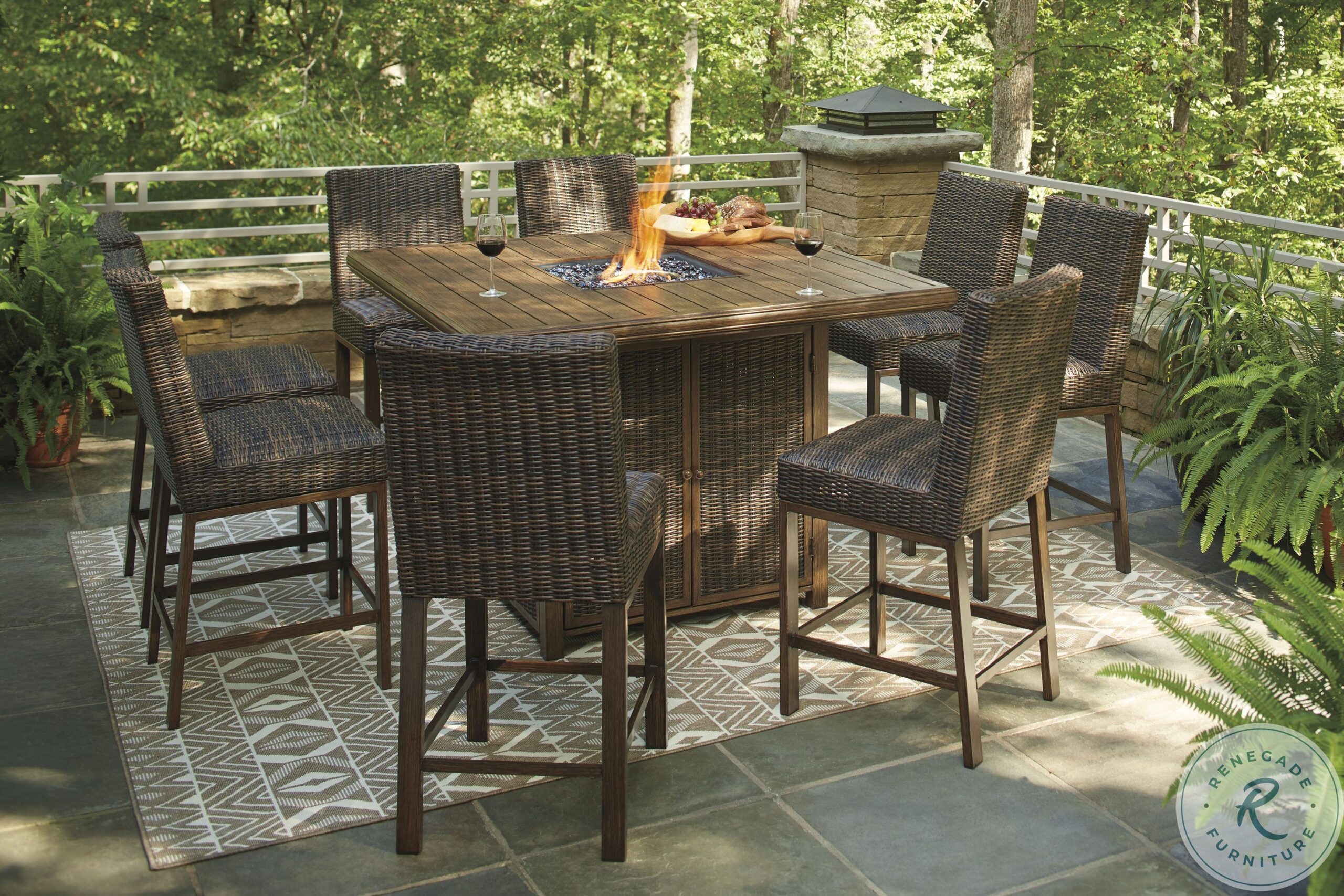 Paradise Trail Outdoor Fire Pit Table