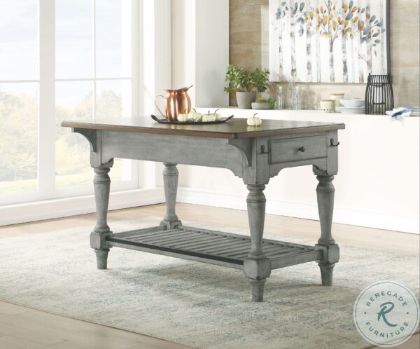 Plymouth Distressed Gray Wash Kitchen Island5 scaled