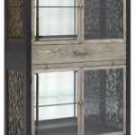 Ryker Nocturne Black And Coventry Grey Display Cabinet
