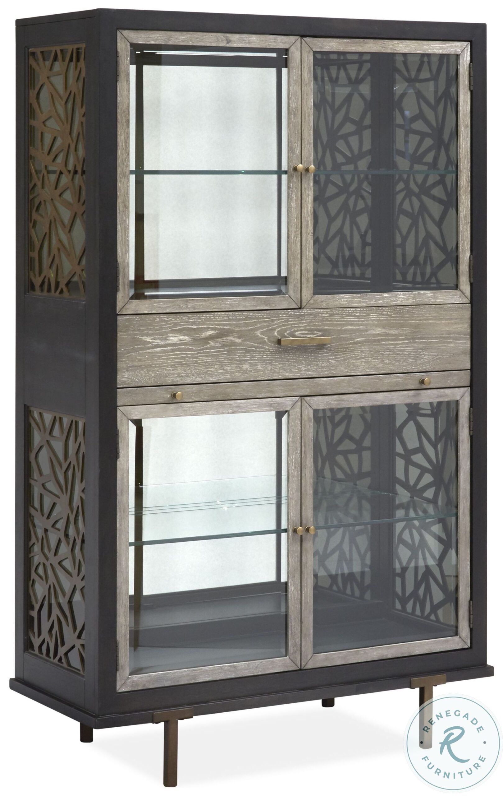 Ryker Nocturne Black And Coventry Grey Display Cabinet1 scaled