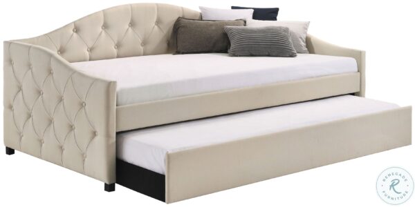 Sadie Taupe and Black Twin Daybed with Trundle1 scaled
