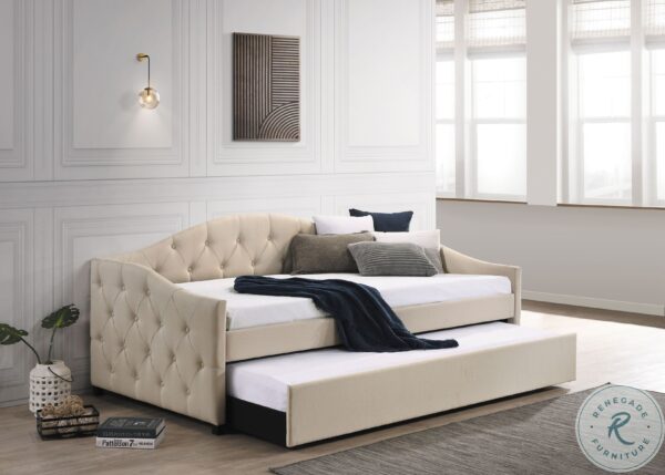 Sadie Taupe and Black Twin Daybed with Trundle2 scaled