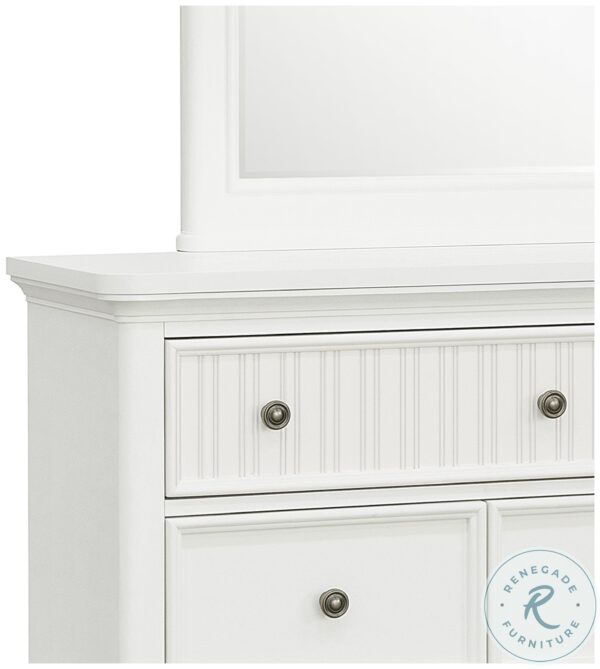 Savannah White Dresser Mirror4 scaled