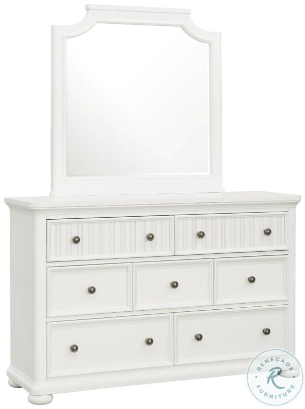 Savannah White Dresser Mirror5 scaled
