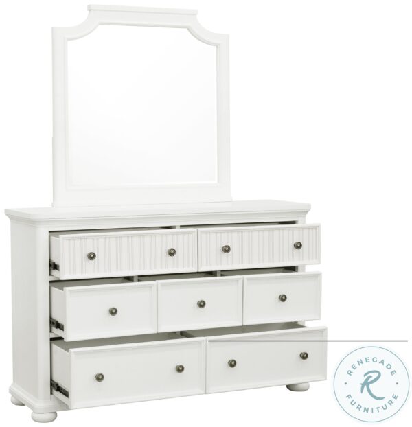 Savannah White Dresser Mirror6 scaled