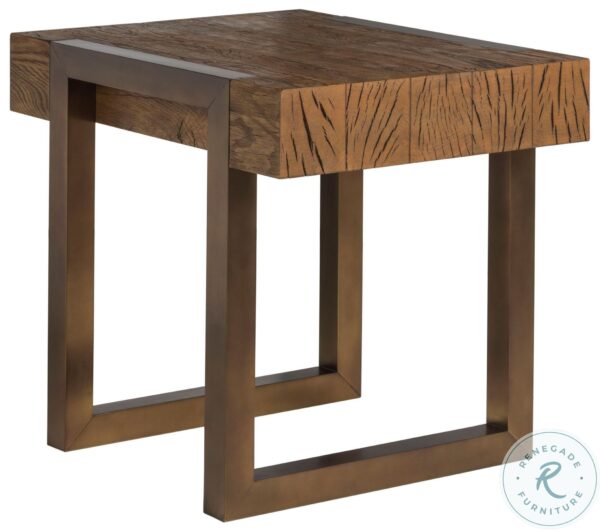 Signature Designs Honey Brown And Bronze Canto End Table3
