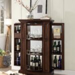 Snifter Cherry Wine Cabinet with Lock – Secure, Stylish Storage with Mirrored Shelves & Hidden Compartments