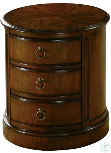 Elegant Special Reserve Brown Chairside Chest – Compact Storage
