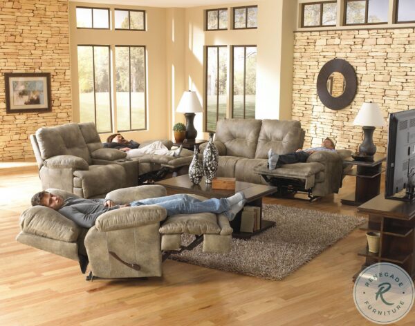 Voyager Brandy Reclining Living Room Set scaled