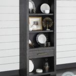 Westwood Dark Charred Oak Etagere – Elegant Storage and Display